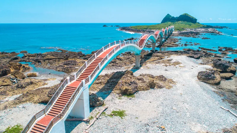 Sanxiantai di Kota Chenggong, Taitung (Gambar/sumber: Situs web Administrasi Kawasan Pemandangan Nasional Pantai Timur)